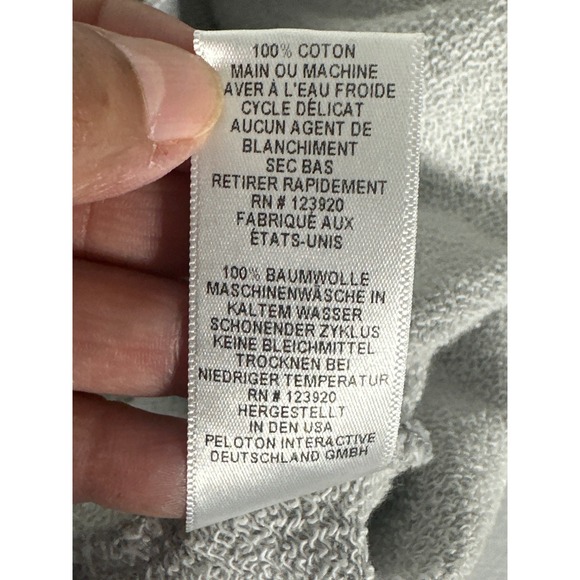 Peloton Crewneck Pullover Gray Pink Logo Athletic Women's Size L - Picture 9 of 9